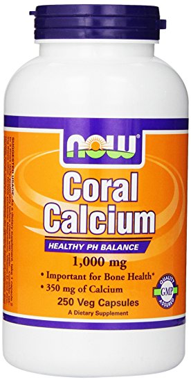 Now Foods Coral Calcium 1000mg, Veg-capsules, 250-Count