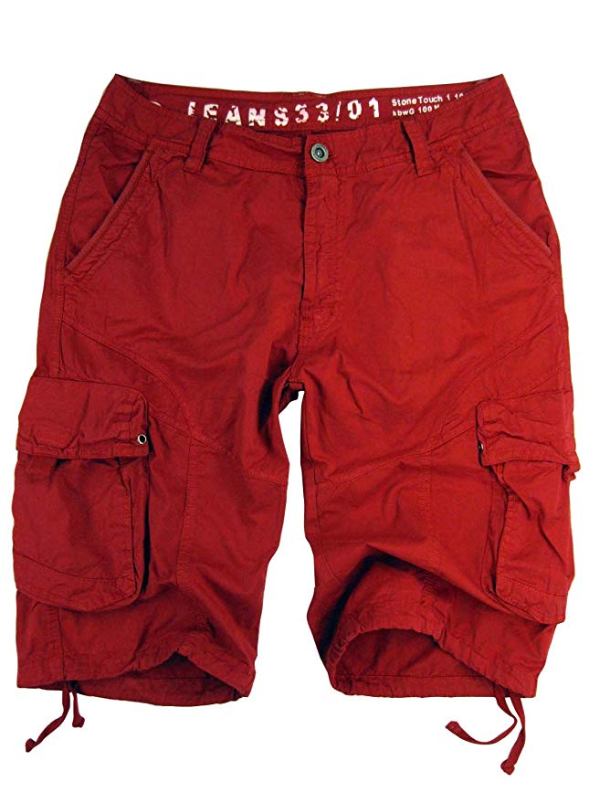 STONE TOUCH Mens Military-Style Cargo Shorts #27s