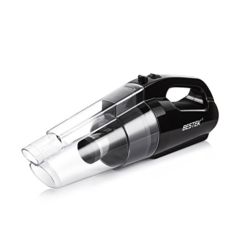 BESTEK Handheld Cordless Vacuum Cleaner with Powerful Cyclonic Suction 30 Mins Long Running-time Rechargeable Pet Hair Dustbuster Mini Hand Held Car Vac - Black