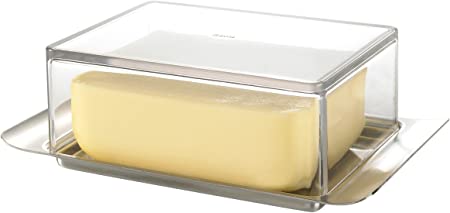 Gefu Butelo Butter Dish, Stainless Steel, Plastic, 5 cm, 33620