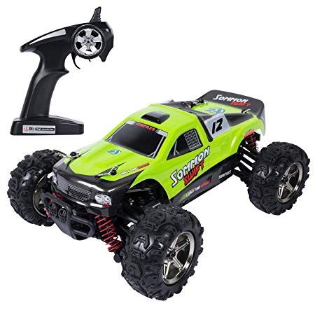 SGILE Remote Control RC Car, 40 KM/H High Speed Race Car Vehicle for Boys Girls Kids, 2.4Ghz 4WD Fast Race Buggy Crawler Hobby Electric Vehicle Car,Green