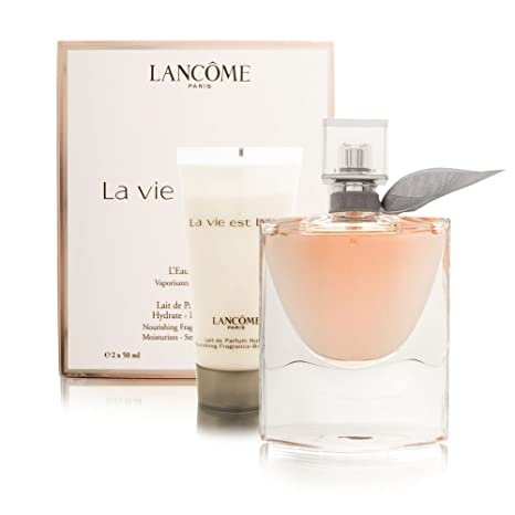 LANCOME La Vie Est Belle For Women 2 Piece Travel Set (1.7 Eau De Parfum Spray   1.7 Body Lotion), 10002453
