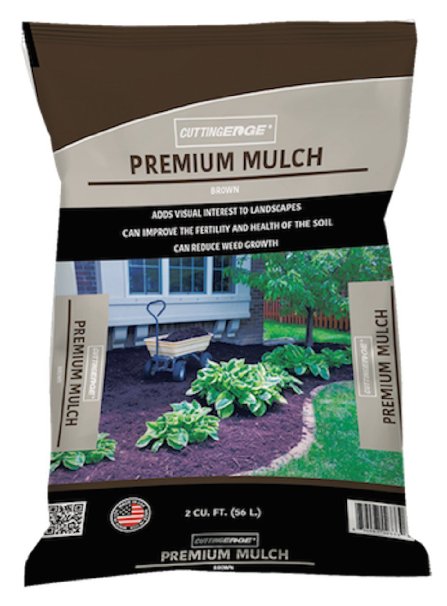 Cutting Edge Brand Products Premium Quality Brown Mulch - Improves Fertility and Health of the Soil - Can Reduce Weed Growth, Retain Moisture and Prevent Water Evaporation From Soil - 2 cu. ft.