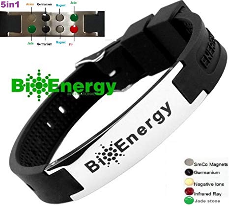 Magnetic Energy Germanium Armband Power Bracelet Health Bio 5in1 Bio 9245