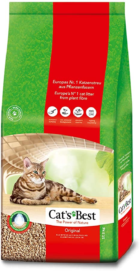 Okoplus Cats Best Original Clumping Cat Litter, 30 Litre (13 kg)