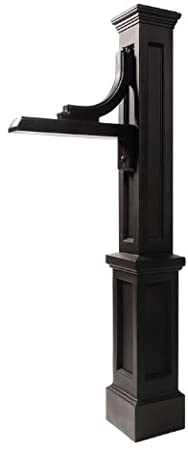 Woodhaven Address Sign Post in Black