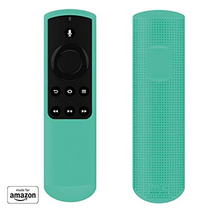 "Made for Amazon" Mission Cables Case for Alexa Voice Remote for Fire TV Stick (1st Gen) - Aruba Aqua