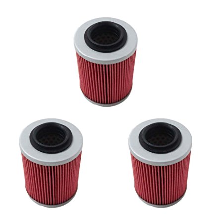 Poweka  Oil Filter fit for CAN-AM COMMANDER BOMBARDIER OUTLANDER MAX 330 400  1000 DS650 DS650X BAJA Replace HF152  KN152