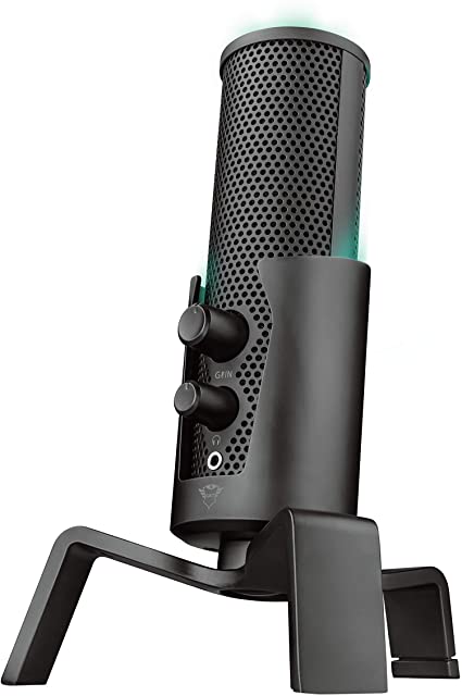 Trust Gaming GXT 258 Fyru USB 4-In-1 Streaming Microphone for PC, Laptop and PS4 - Black