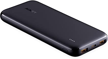 AUKYE USB C Power Bank, 10000mAh Portable Charger, Dual-Output Battery Pack Compatible with iPhone 11/11 Pro/Xs/XS Max/XR, Samsung Galaxy Note9, and More