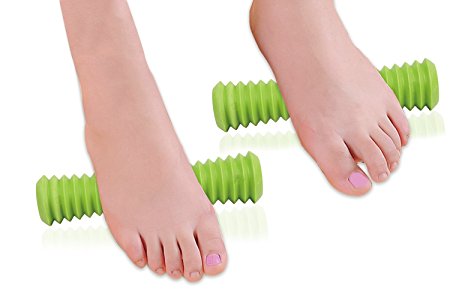 Foot Massager Roller, TGJOR [2 pack ] Silicone Foot Massager for Reflexology, Plantar Fasciitis,Deep Tissue,Shoulder,Yoga, Legs, Muscle Therapy Acupressure Foot and Pain Relief for Foot Pain and Aches