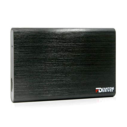 Fantom Drives 2TB Portable SSHD (Solid State Hybrid Drive) - USB 3.1 Gen 2 Type-C 10Gb/s - Black