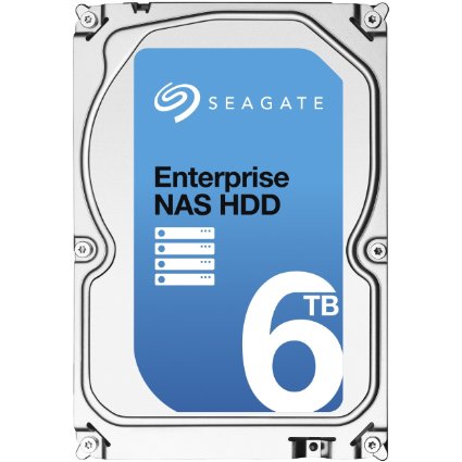 Seagate Enterprise NAS 6TB SATA 6Gbps 128 MB Internal Bare Hard Disk Drive with Rescue Data Recovery Services (ST6000VN0011)