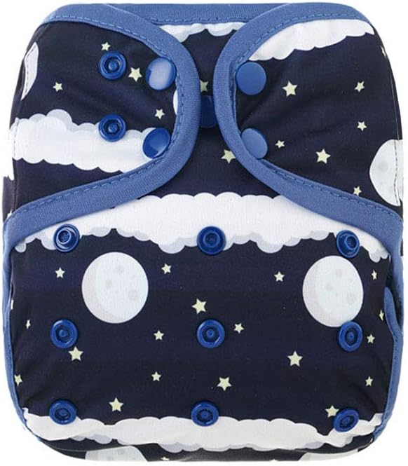 OsoCozy Newborn Cloth Diaper Covers - Adjustable Snap Fit & Double Leg Gussets for Baby Boys & Girls from 6-12 Pounds.