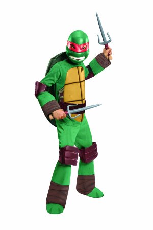 Teenage Mutant Ninja Turtles Deluxe Raphael Costume, Small