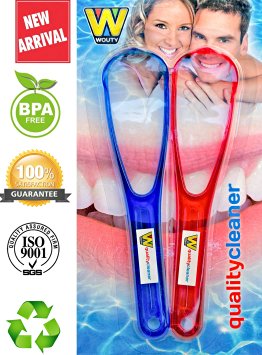 Quality Cleaners Tongue Scrapers Made from Anti-Bacterial, BPA Free Plastic.Tongue Scraper Gives Fresh Breath and Better Taste, Tongue Cleaner is Best Oral Care for Halitosis. THE Tongue Cleaners!