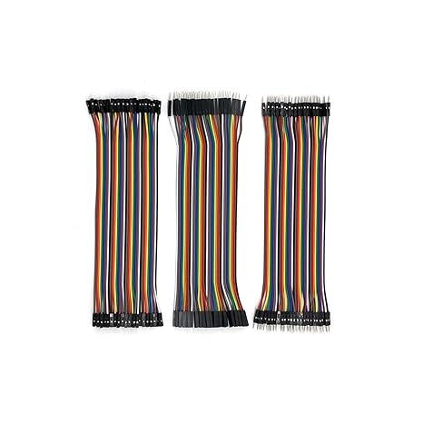 10Gtek 120 Pin Dupont Jumper Wires, 20cm Wire Length (40Pin Male to Female, 40Pin Male to Male, 40 Pin Female to Female), with Arduino and Raspberry Pi Projects