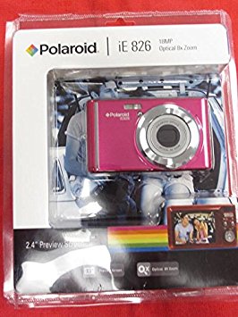 Polaroid iE826 18MP 8X Optical Zoom Digital Still Camera with 2-Inch LCD