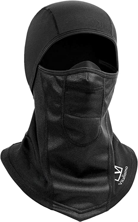 Balaclava Ski Mask Cold Weather - Winter Windproof Breathable Full Face Mask for Men & Women Thermal Headwear Gear Riding Motorcycle & Snowboarding Skiing, Black