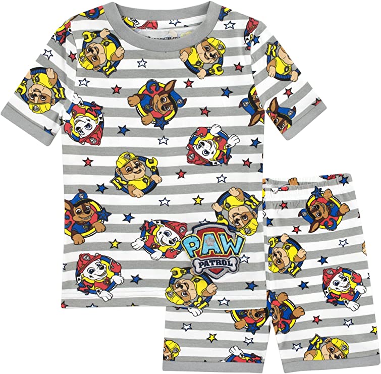 Paw Patrol Boys' Chase Marshall and Rubble Pajamas