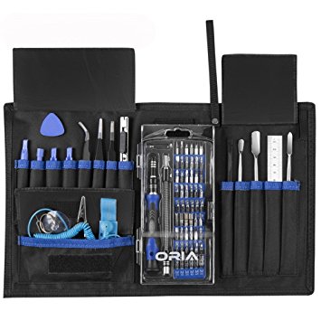 Oria 76-in-1 Precision Screwdriver Set with Magnetic Driver Kit, Repair Tool Kits With Portable Box For iPad, iPhone, Laptops, PC, Smartphones, Watches and Other Devices