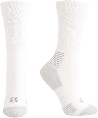 Doctor's Choice Diabetic Crew Socks, Half-Cushioned, Non-Binding, 2pk, Multiple Colors and Sizes