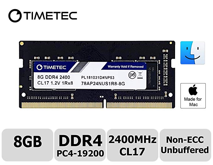 Timetec Hynix IC 8GB DDR4 2400MHz PC4-19200 SODIMM Memory Upgrade Compatible with Apple iMac Retina 4k/5K 21.5-inch/27-inch Mid 2017 (Single Rank 8GB)