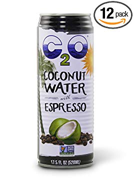 C2O Pure Coconut Water with Espresso, 17.5 Fluid Ounce (Pack of 12)
