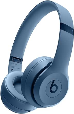 Beats Solo 4 - Wireless Bluetooth On-Ear Headphones, Apple & Android Compatible, Up to 50 hours of Battery Life - Slate Blue