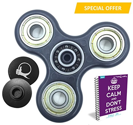 Prime Fidget Spinner Anxiety AttentionToy Toy With BONUS eBook Included - Perfect For ADD, ADHD Relieves Stress, Autism And Anxiety And Relax for Children and Adults BONUS EBOOK is sent by email