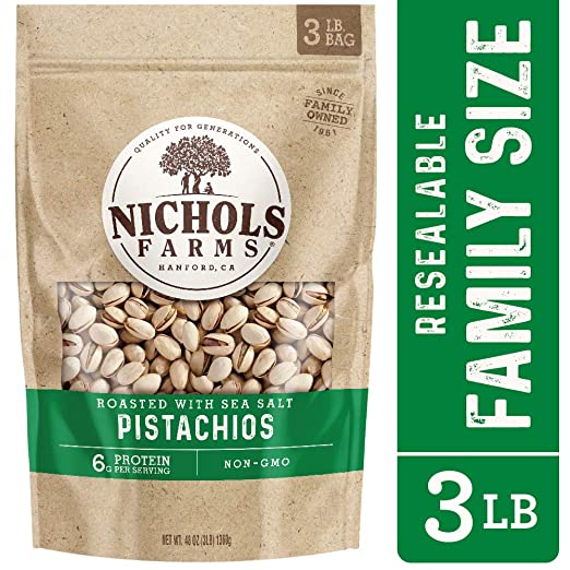 Nichols Farms Roasted Salted In-Shell Pistachios 3lb