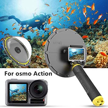 TELESIN Diving Dome for DJI OSMO Action - Transparent Cover Underwater Diving Photography