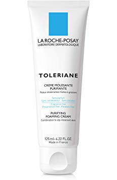 La Roche-Posay Toleriane Purifying Foaming Cream Cleanser for Combination to Oily Intolerant Skin (125ml) 4.22 Fluid Ounces