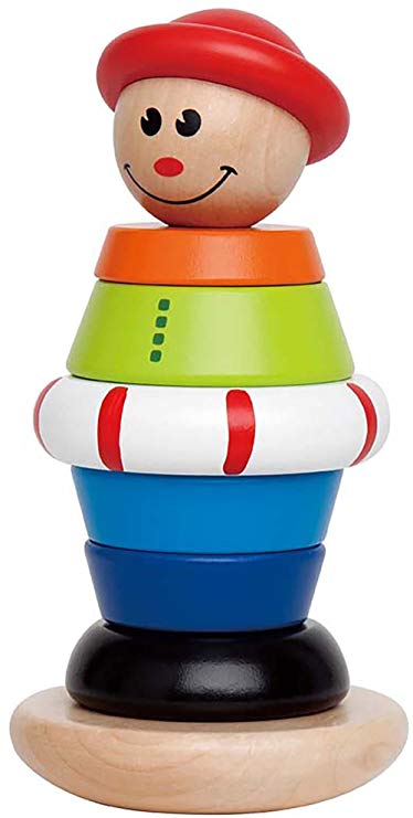 Hape Stacking Jack Wooden Ring Balancing Toddler Toy