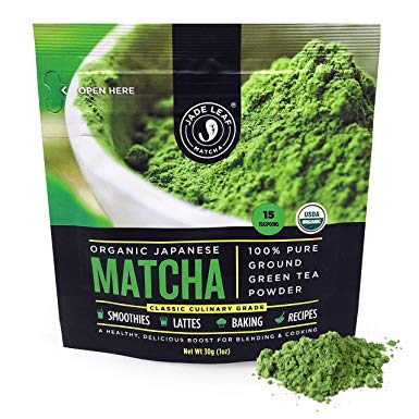 Jade Leaf - Organic Japanese Matcha Green Tea Powder, Classic Culinary Grade (for Blending & Baking) (30g Starter Size)