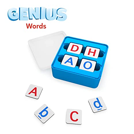 Osmo - Genius Words Game - Ages 6-10 - Interactive Letter Recognition, Phonics, Sight Words & Spelling - For iPad or Fire Tablet (Osmo Base Required)