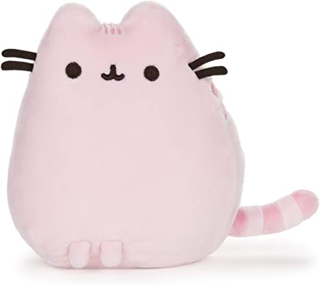 GUND Pusheen Squisheen Pet Pose Plush Stuffed Animal Cat, Pink, 6"
