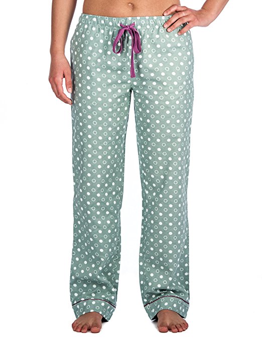 Twin Boat Womens 100% Cotton Flannel Lounge Pants