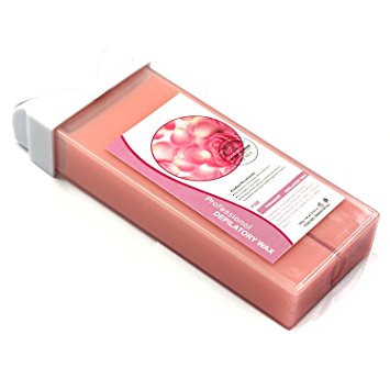 Rose Taste Professional Roll-on Refillable Wax Carriage Waxing Roll Hair Removal Cream Supplier for Hot Depilatory Heater Warmer 100g