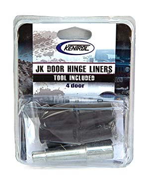 Kentrol 70002 Black Door Hinge Liners for 07 & Up Jeep Wrangler 4 Door