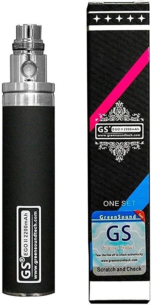 FOXFIVES GS Ego II 2200mah Huge Battery Edition 510 Nicotine Free(Black)