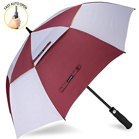 ZOMAKE Automatic Open Golf Umbrella 62/68 Inch - Large Rain Umbrella Oversize Windproof Umbrella Double Canopy Men