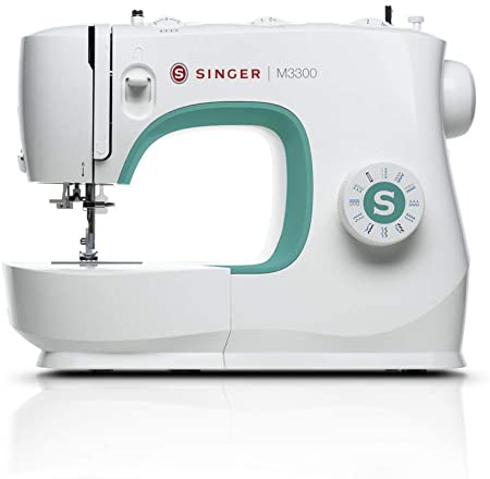 Singer M3300 Sewing Machine with 23 Built-in Stitches, 1-Step Buttonhole - Perfect for Beginners - Sewing Made Easy,White