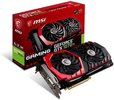 MSI GTX 1070 Ti GeForce Gaming Graphics Card GDDR5 (256-Bit, 8008 MHz, PCI Express x16 3.0)