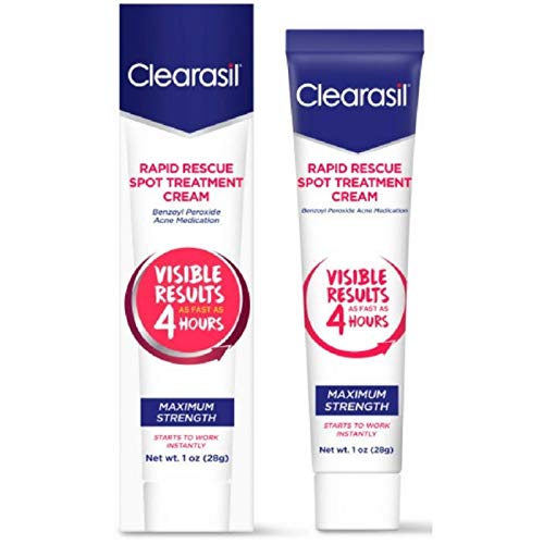 Clearasil Ultra Rapid Action Vanishing Acne Treatment Cream, 1 Ounce (Pack of 2)