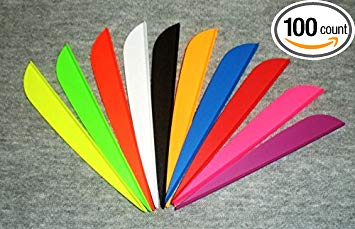 AAE Elite Arrow Vanes 5" Mix/Match 10 Colors Pkg/100