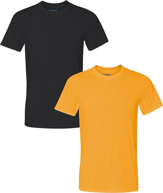 Gildan Men's Moisture Wicking Polyester Performance T-Shirt, 2-Pack