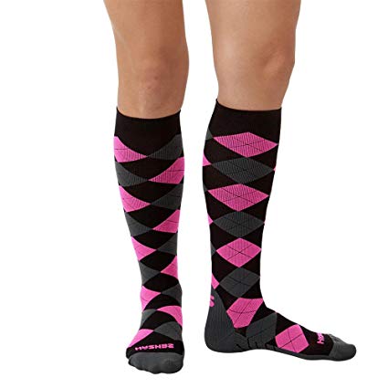 Zensah Argyle Compression Socks