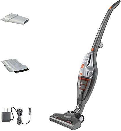 BLACK DECKER Powerseries Cordless Stick Vacuum Cleaner & Hand Vac, 2-in-1, Titanium Gray (HSVB420J)