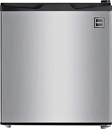 RCA RFR180 1.7 Cubic Foot Fridge with Spotless Steel Door, Stainless Steel